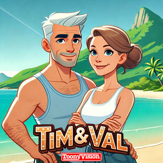 Digital Cartoon Selfie Friends Couples Personalized Custom Cartoon Portrait Image (Image) - ToonyVision