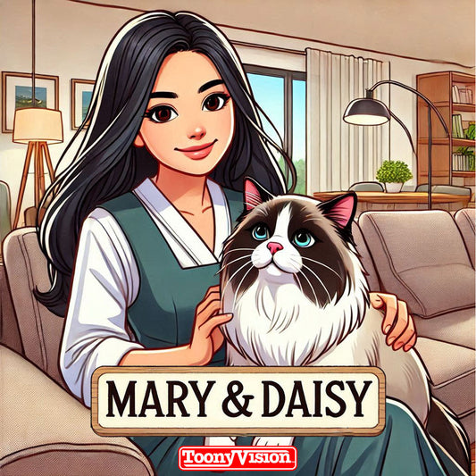 Dog Cartoon Custom 2D Portrait Photo Original Made Cartoon Pet Character (Image) - ToonyVision