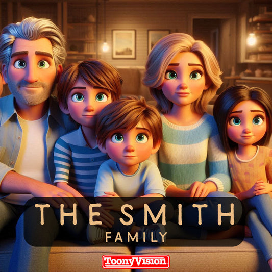 Digital Cartoon Portrait 3D Style Animation Personalized Picture from Photo (Image) - ToonyVision