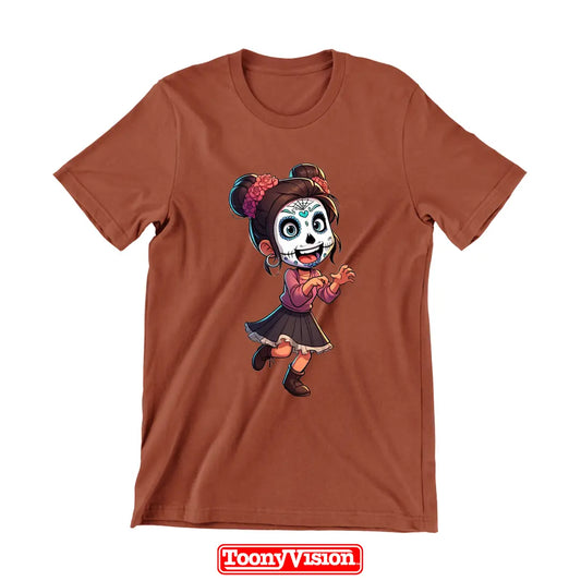 Camiseta Caricatura Niña – Su Foto Hecha Dibujo por Animadores Reales - ToonyVision México en Español