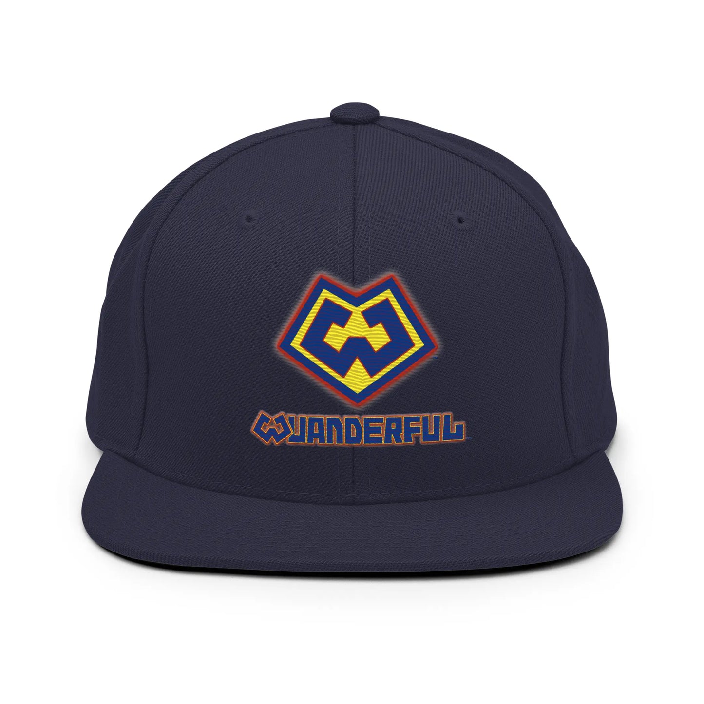 Gorra snapback azul marino con logotipo Wuanderful Locos