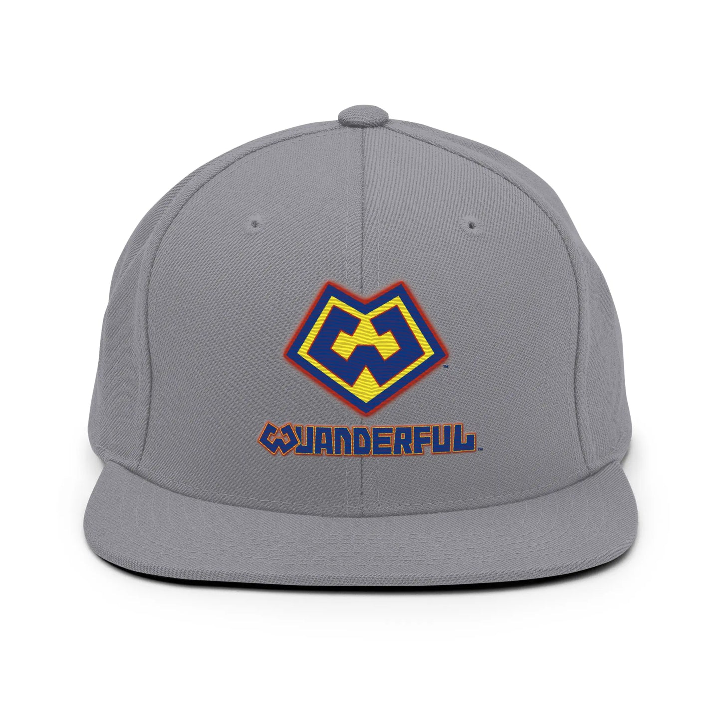 Gorra snapback gris con logotipo Wuanderful Locos