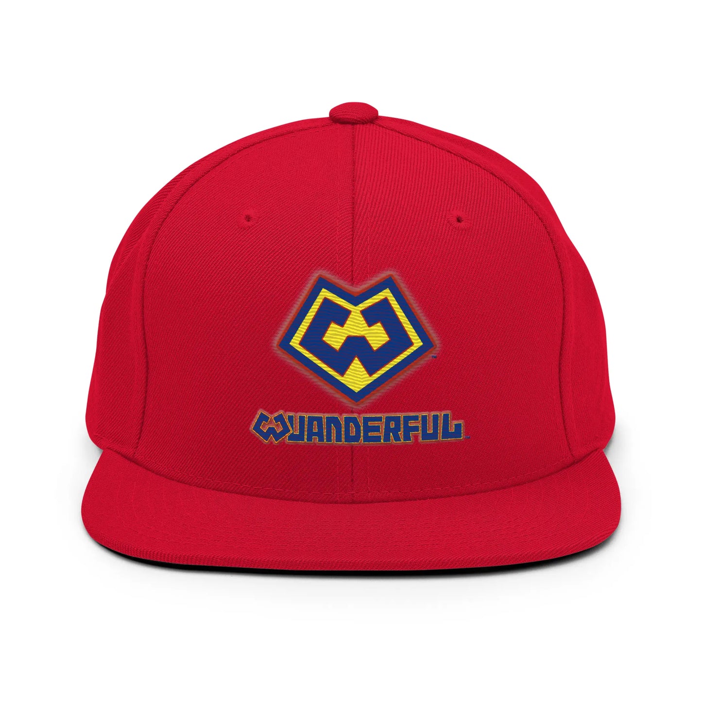Gorra snapback rojo con logotipo Wuanderful Locos