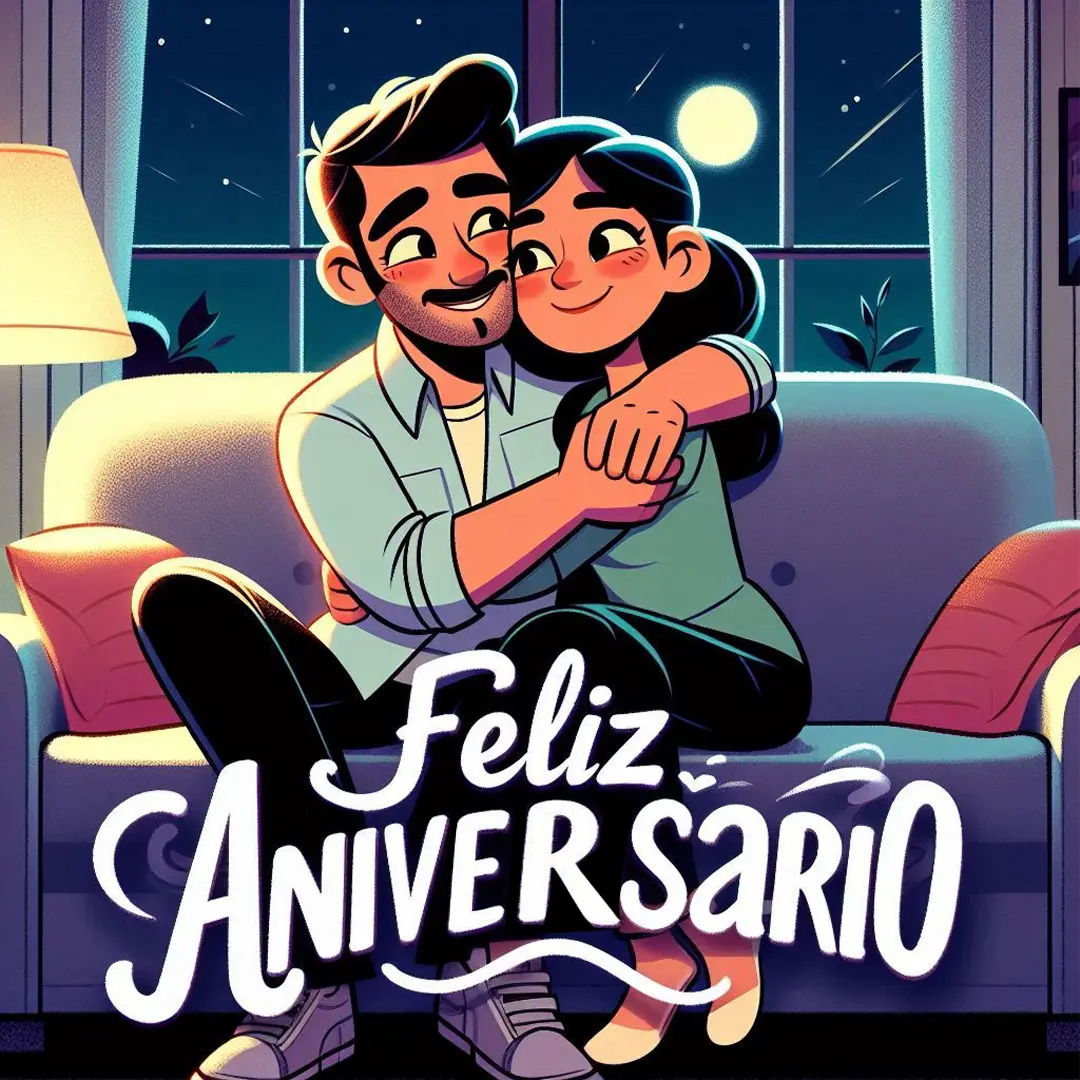 Tarjeta Animada de Aniversario Divertida para Parejas - ToonyVision México en Español