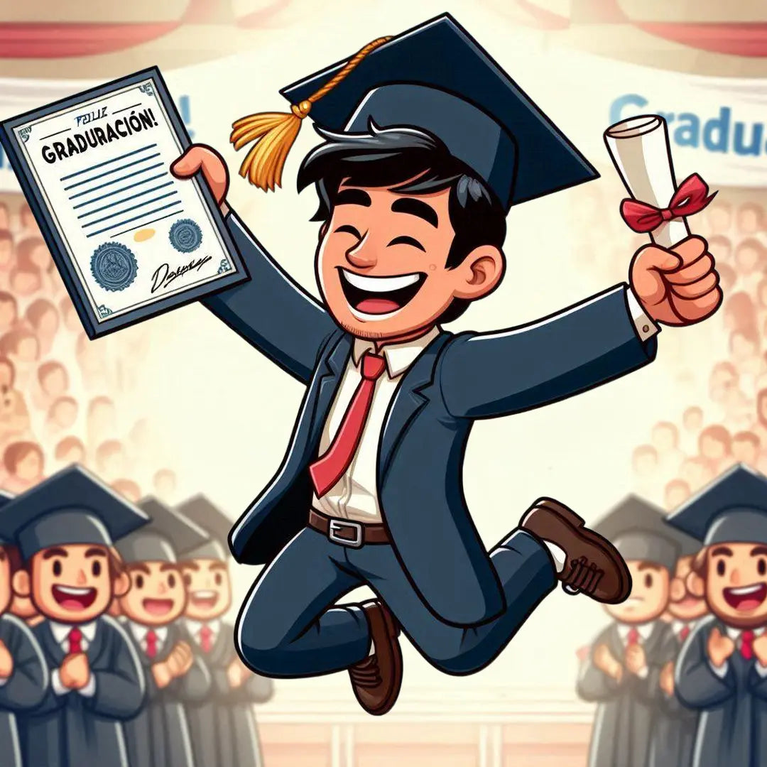 Tarjeta Animada de Graduación Divertida para Graduados - ToonyVision Mèxico en Español