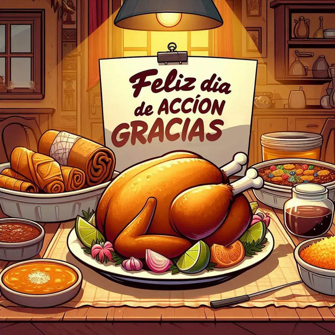 Tarjeta de Acción de Gracias con Avatar Hablante Personalizado - ToonyVision México en Español