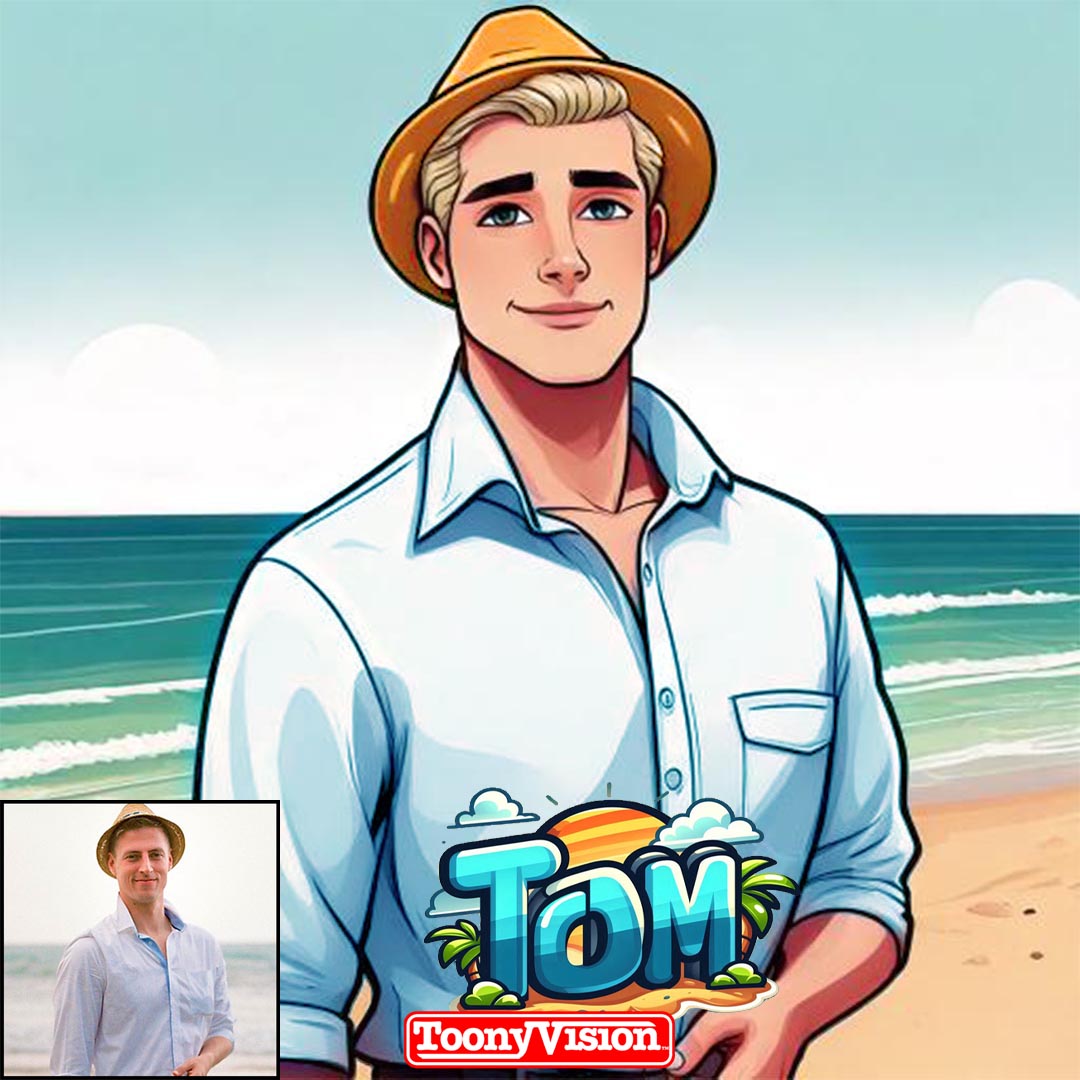 Cartoon Character Photo Portrait Digital Drawing Illustration to Real Cartoon Digital Image (Image) - ToonyVision
