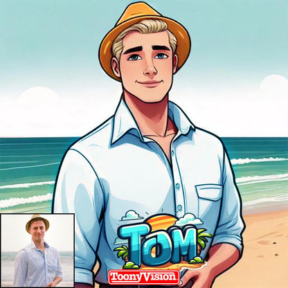 Cartoon Character Photo Portrait Digital Drawing Illustration to Real Cartoon Digital Image (Image) - ToonyVision