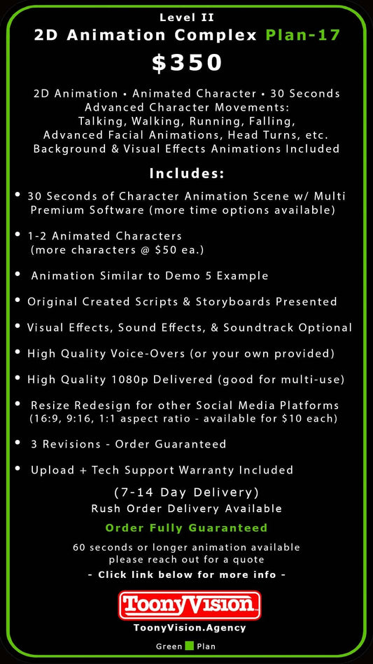ToonyVision Animation Advertisement Complex Packages Level II-Plan 17 - ToonyVision
