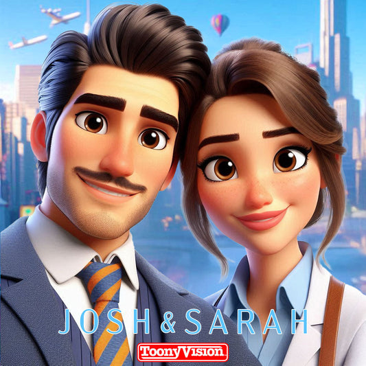 Digital Cartoon Portrait 3D Style Animation Personalized Picture from Photo (Image) - ToonyVision