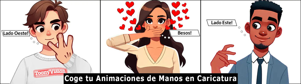 Animaciones de Manos en Caricatura – Gestos Animados Personalizados. ToonyVision México en Español - https://toonyvision.com.mx/