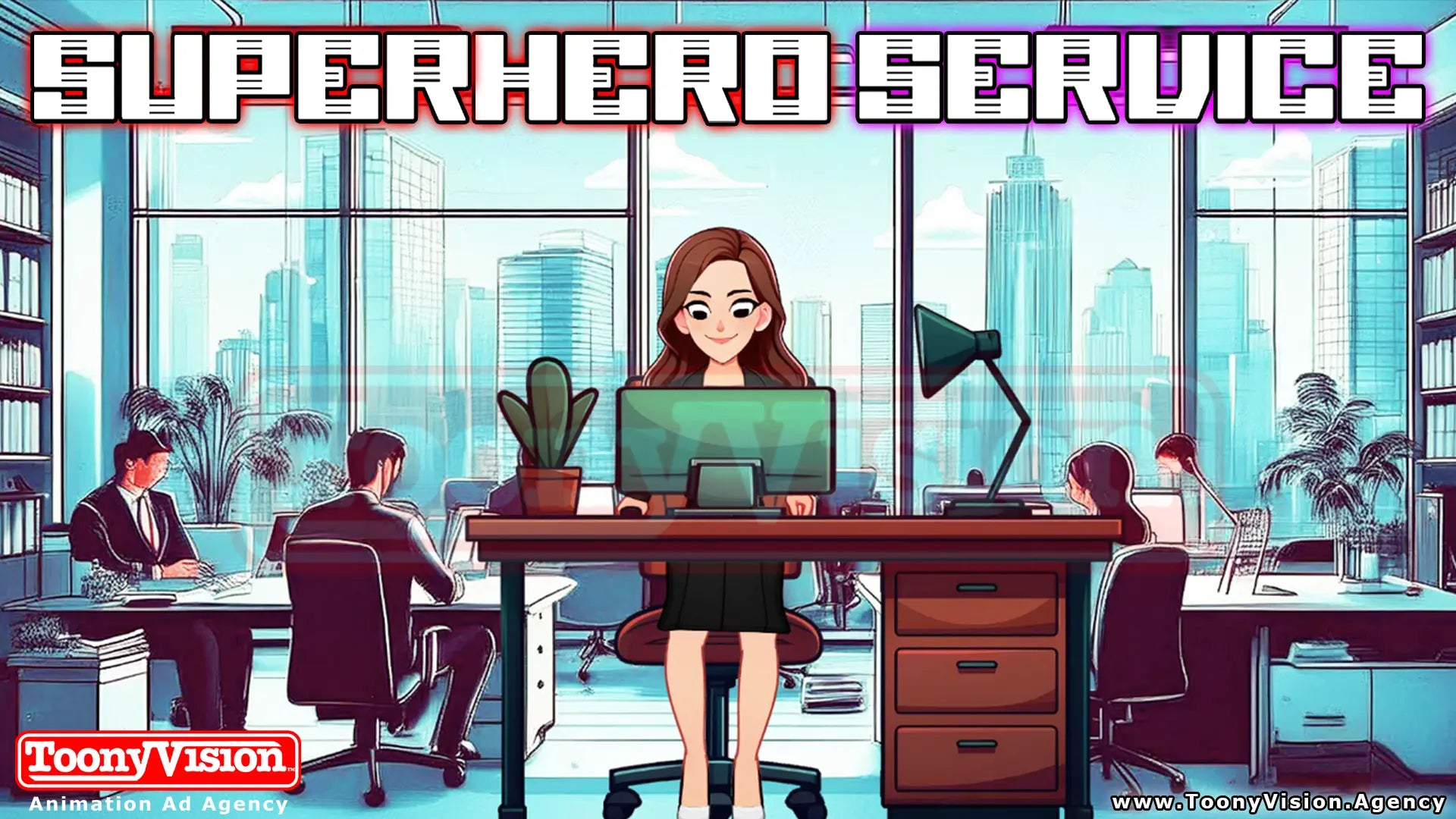 Cargar video: ToonyVision Animation Advertisement Agency Superhero Service Explainer Video Example