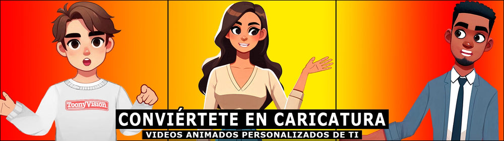 Conviértete en Caricatura – Videos Animados Personalizados de Ti. ToonyVision México en Español - https://toonyvision.com.mx/