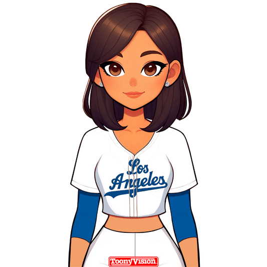 Personaje animado estilo caricatura lanzando la señal L + A — personalizada con tu foto.