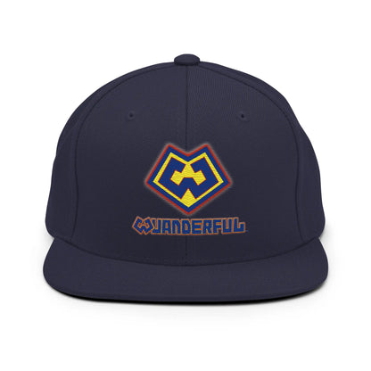 Gorra snapback azul marino con logotipo Wuanderful Locos