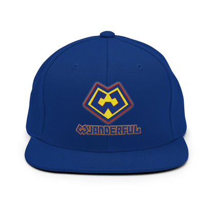 Gorra snapback azul con logotipo Wuanderful Locos