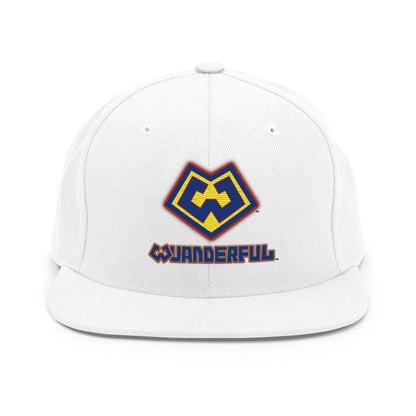 Gorra snapback blanco con logotipo Wuanderful Locos