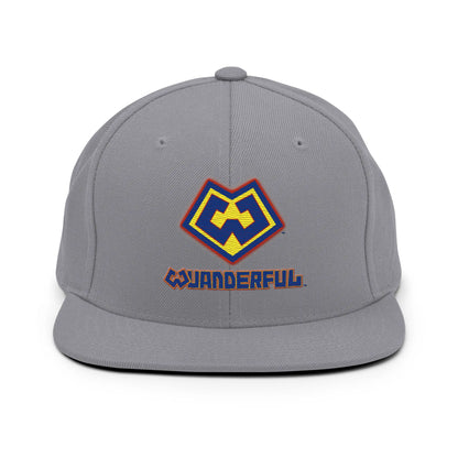 Gorra snapback gris con logotipo Wuanderful Locos