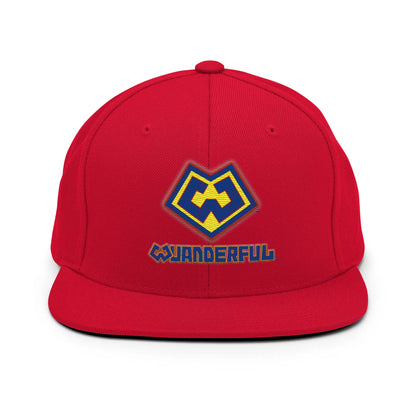 Gorra snapback rojo con logotipo Wuanderful Locos