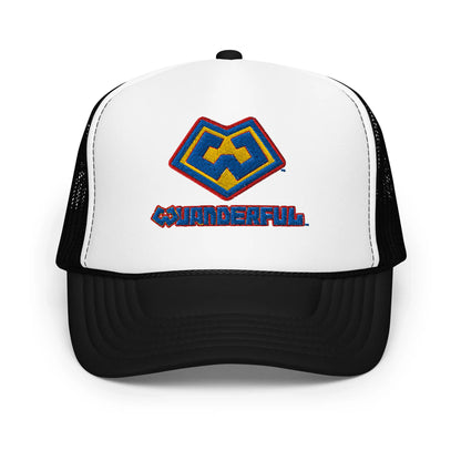 Gorra estilo trucker color negra y blanco con logotipo Wuanderful Locos, edición limitada