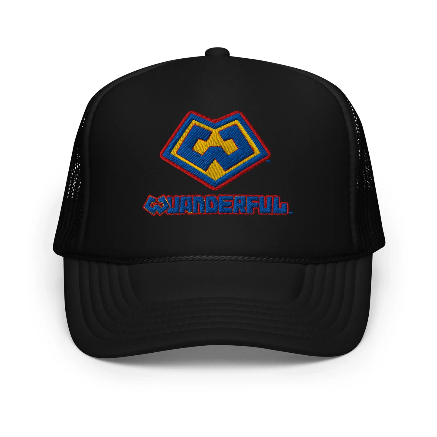 Gorra estilo trucker color negra con logotipo Wuanderful Locos, edición limitada
