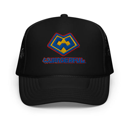 Gorra estilo trucker color negra con logotipo Wuanderful Locos, edición limitada