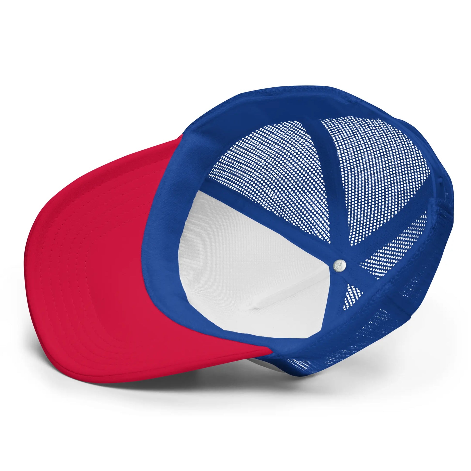 Vista inferior de gorra estilo trucker con logotipo Wuanderful Locos, edición limitada