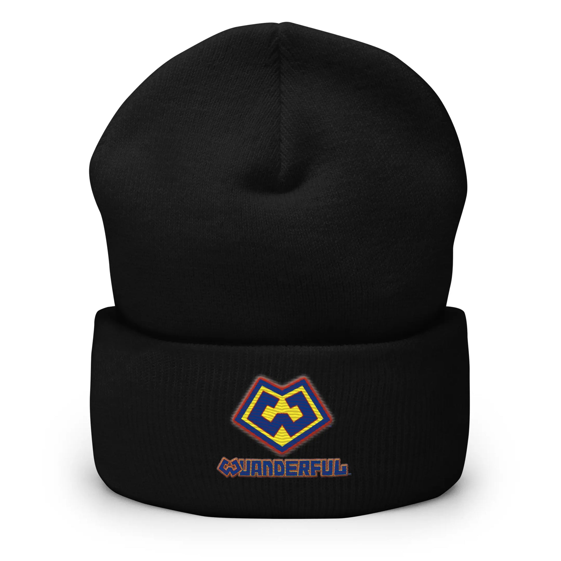 Gorro tejido negro con logotipo Wuanderful Locos, edición limitada