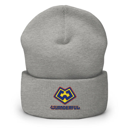 Gorro tejido plata con logotipo Wuanderful Locos, edición limitada