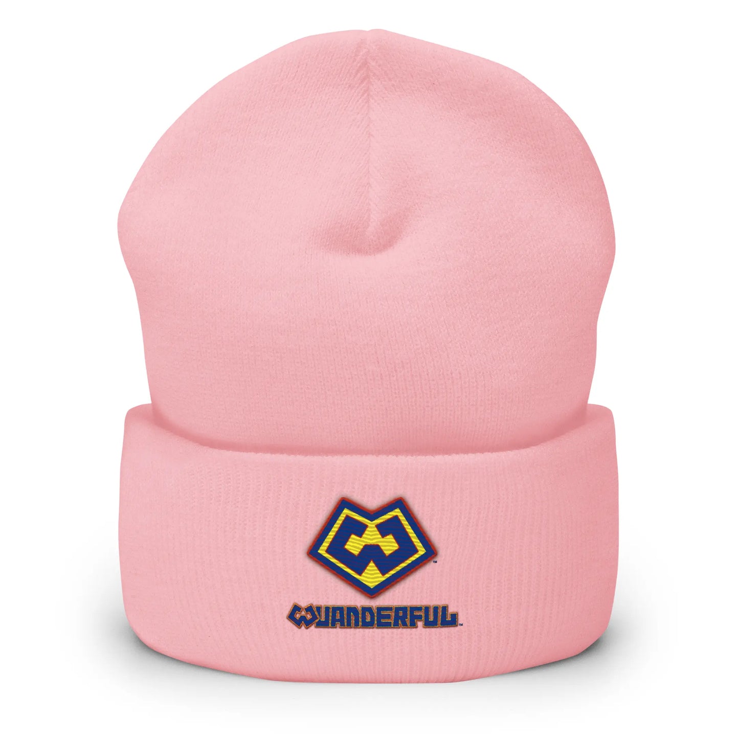 Gorro tejido rosa con logotipo Wuanderful Locos, edición limitada