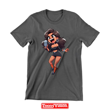 Selfie a Caricatura Mujer – Tu Nueva Identidad Animada en una Camiseta - ToonyVision México en Español