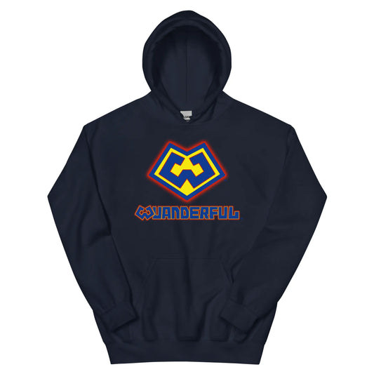 Sudadera azul marino con logotipo Wuanderful Locos, edición limitada
