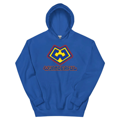 Sudadera azul con logotipo Wuanderful Locos, edición limitada