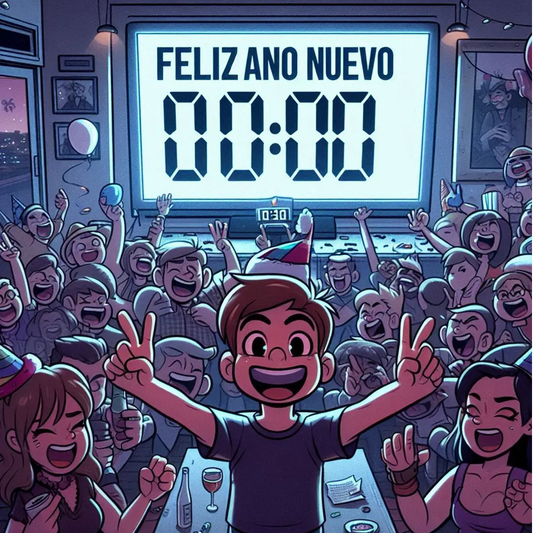 Tarjeta Animada de Año Nuevo Personalizada con Foto y Voz - ToonyVision México en Español