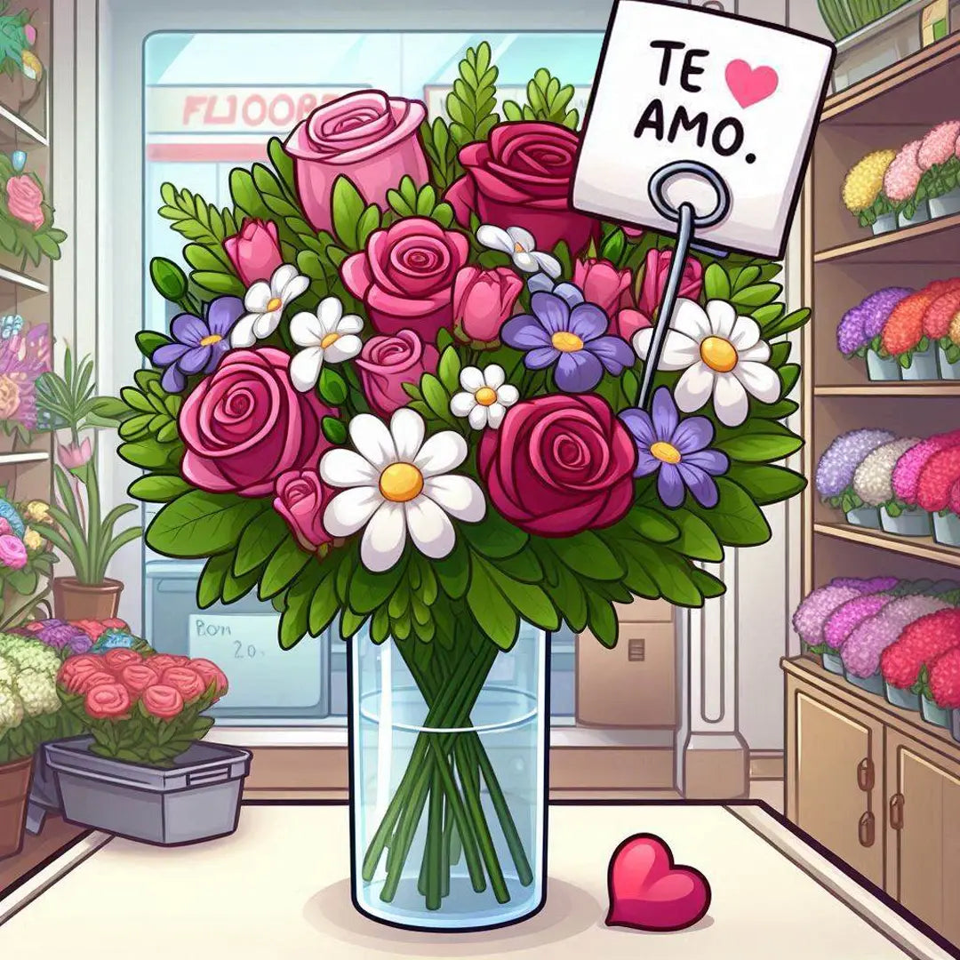 ToonyVision México en Español Tarjeta Animada Personalizada "Te Amo" con Nombre del Destinatario - ToonyVision México en Español