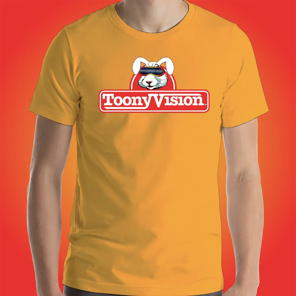Camiseta amarilla oficial ToonyVision Clásica de Creador para hombre.