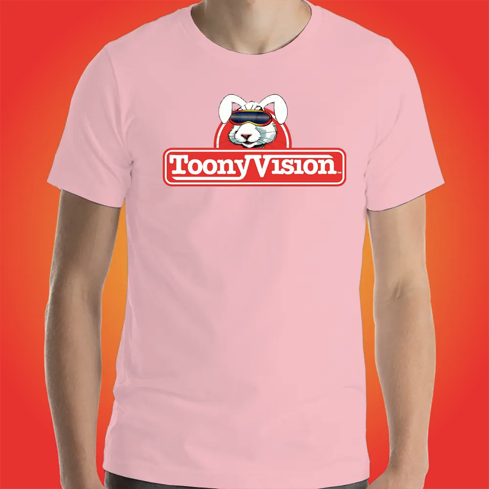 Camiseta rosa oficial ToonyVision Clásica de Creador para hombre.