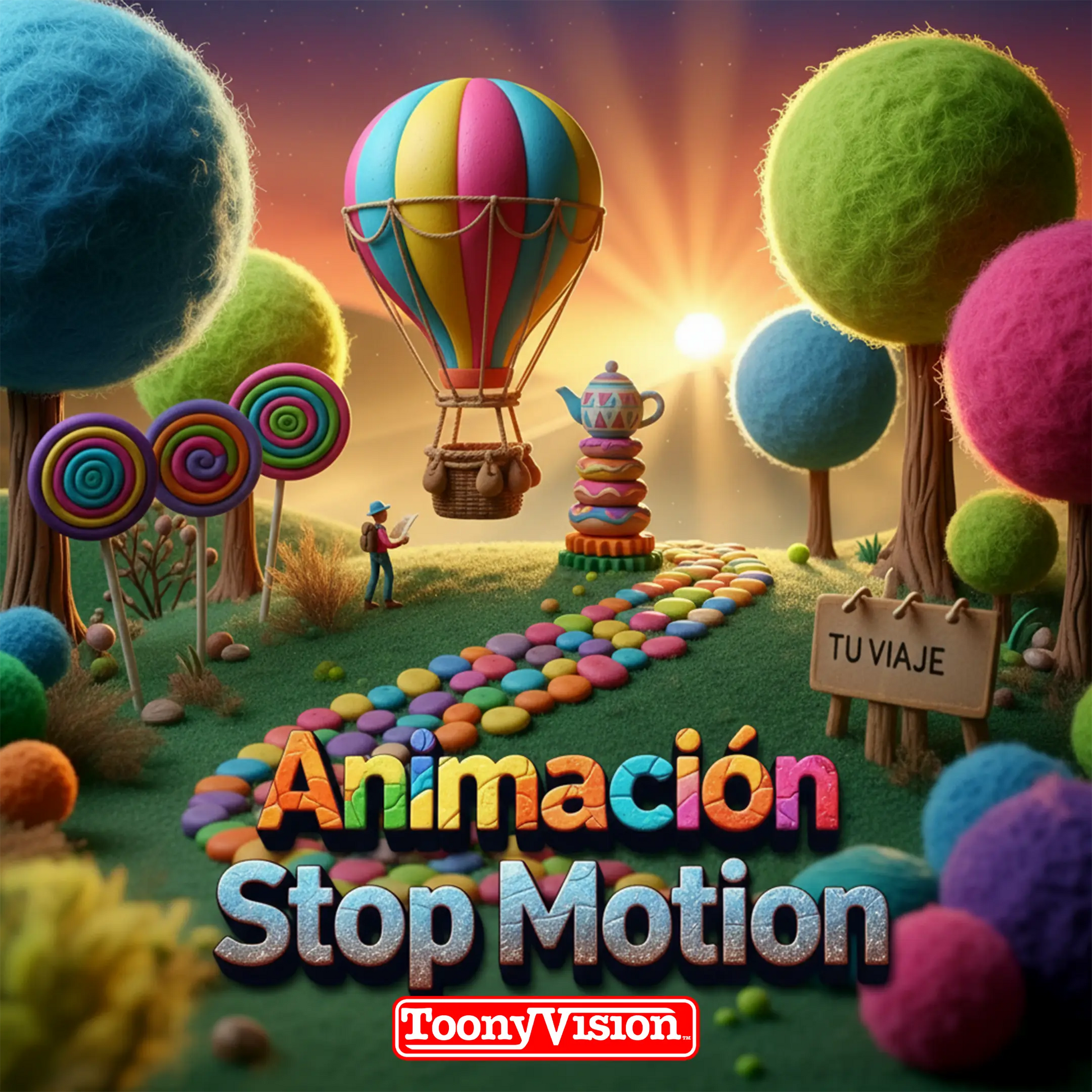 ToonyVision comercial stop motion 15 segundos video cuadro por cuadro anuncio publicitario de producto