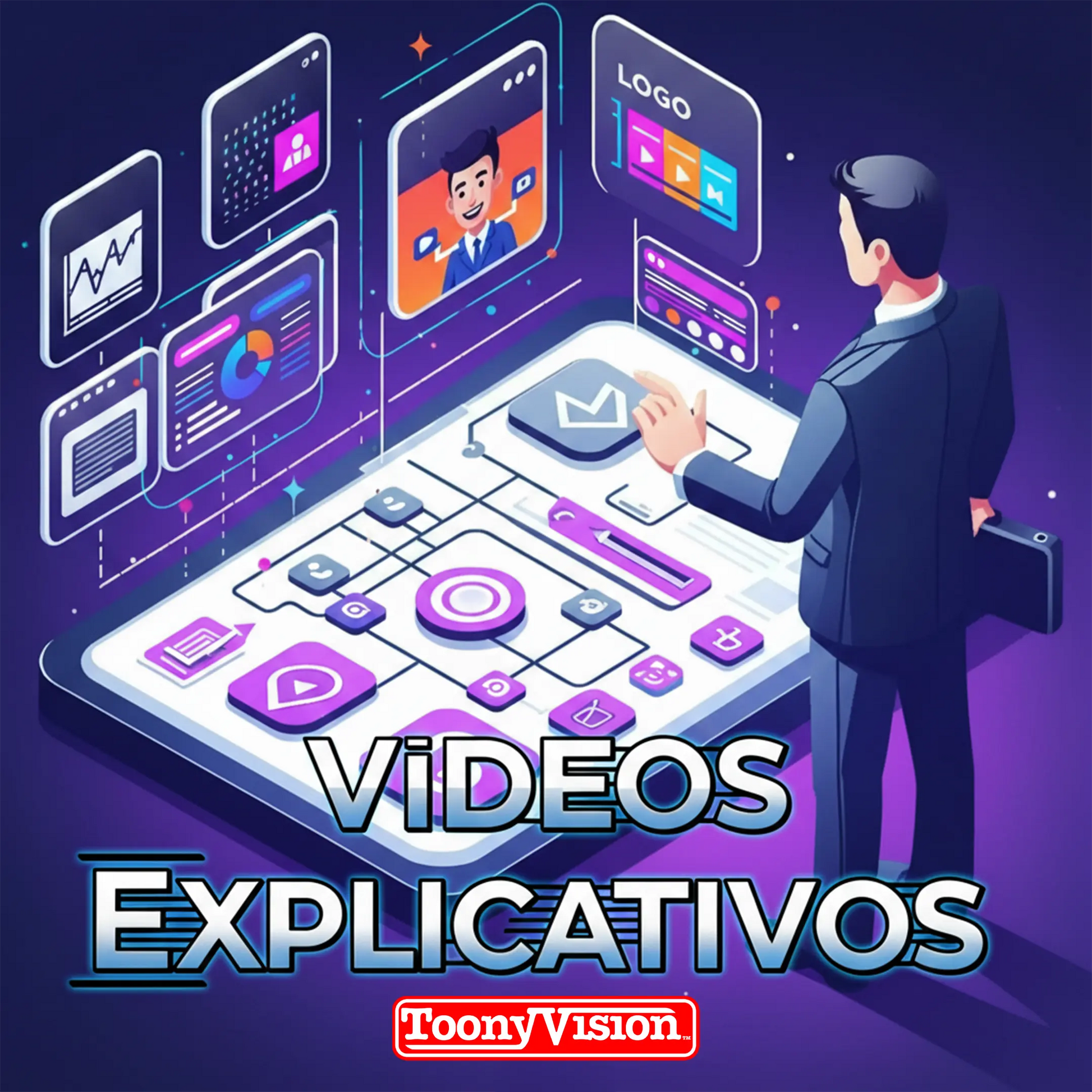 ToonyVision depósito $99 para empezar un video explicativo animado tipo explainer para SaaS, producto, negocios y landing pages