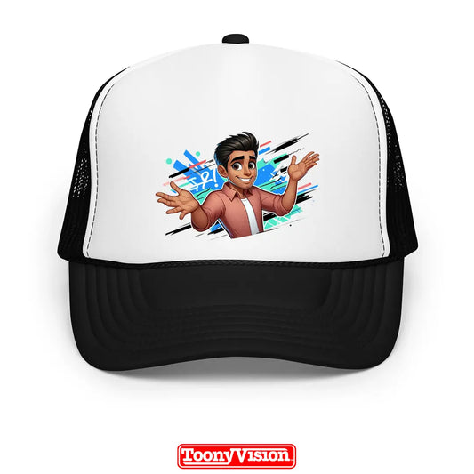 ToonyVision gorra personalizada para hombre con caricatura desde foto y diseño impreso limpio en panel frontal estilo merch