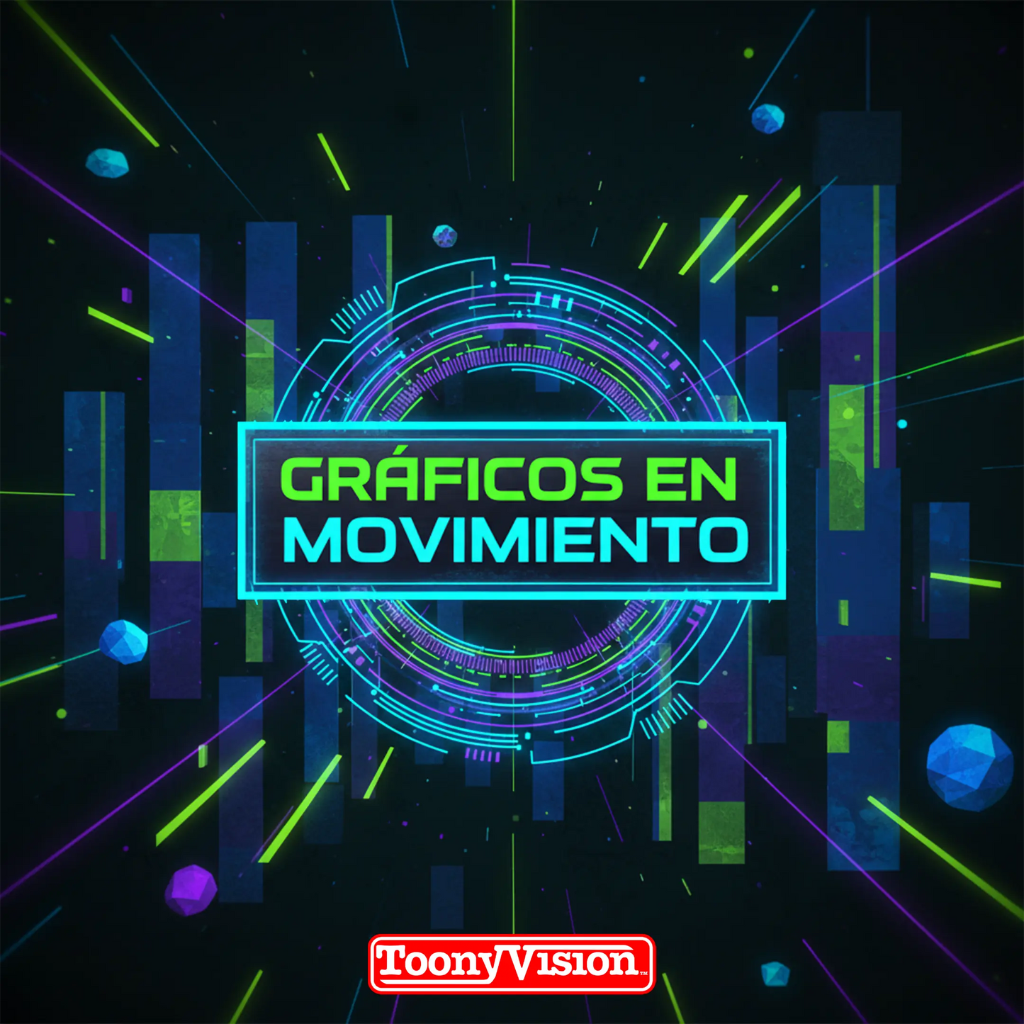 ToonyVision motion graphics starter depósito $99 anuncio 6 segundos tipografía cinética texto animado con VFX para redes sociales