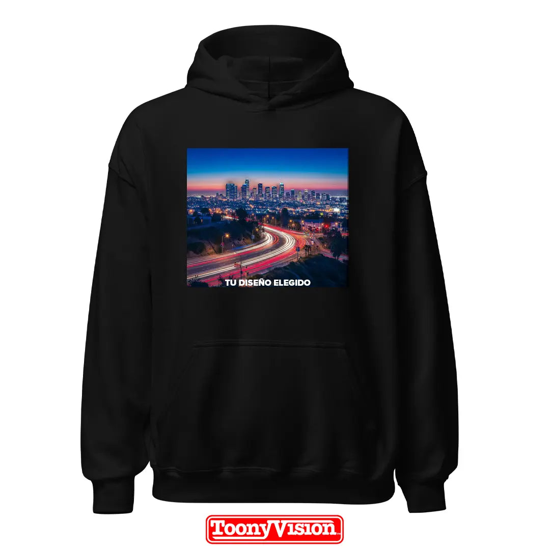 ToonyVision hoodie hombre DTF con tu propio diseño arte o foto impresa