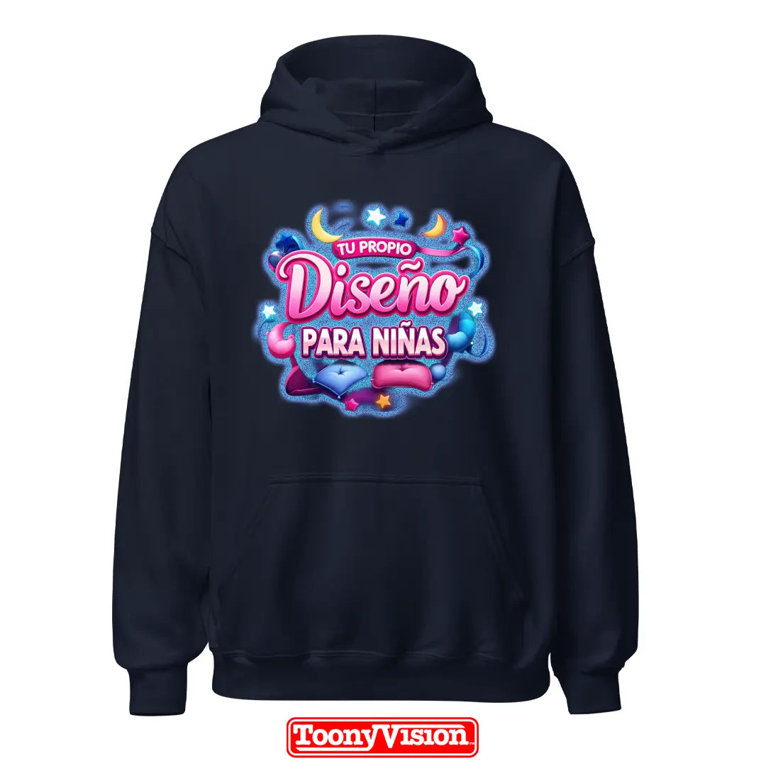 ToonyVision hoodie niña DTF con su propio diseño arte o foto impresa
