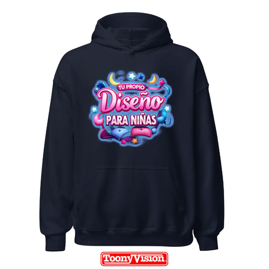 ToonyVision hoodie niña DTF con su propio diseño arte o foto impresa