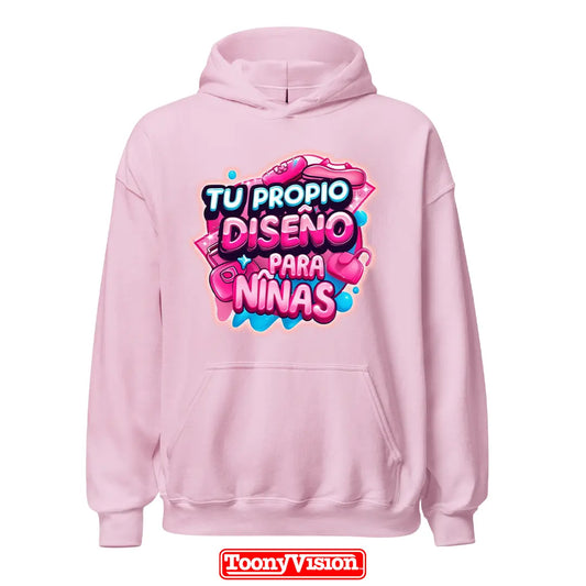 ToonyVision hoodie niña heat transfer con su propio diseño o foto impresa