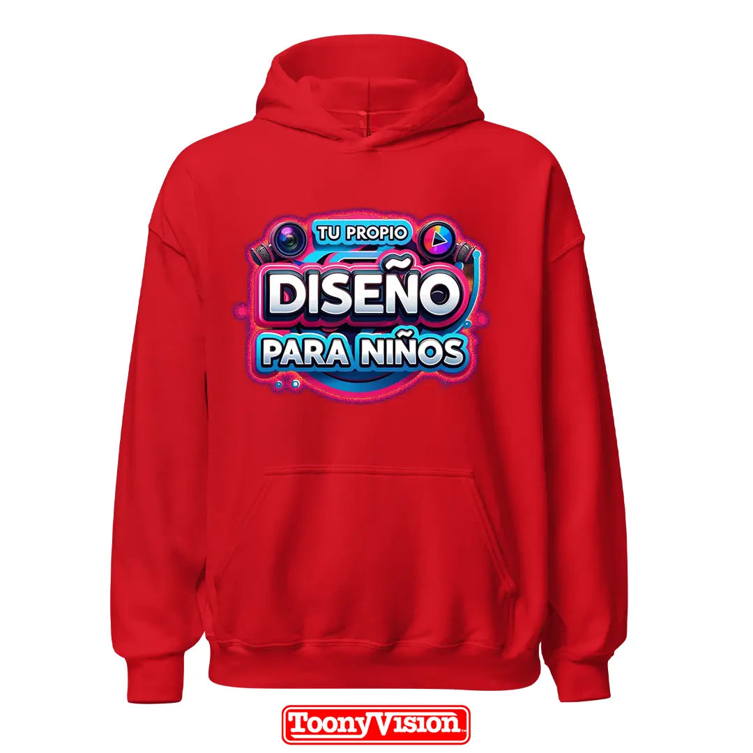 ToonyVision hoodie niño DTF con su propio diseño arte o foto impresa