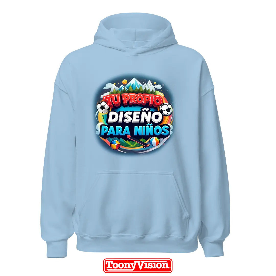 ToonyVision hoodie niño heat transfer con su propio diseño o foto impresa