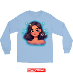 Playera Manga Larga Mujer con Caricatura desde Foto | Personalizada