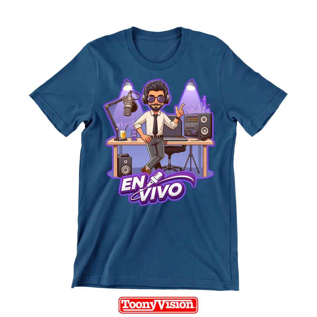 ToonyVision playera para hombre con caricatura desde foto y diseño cartoon limpio tipo merch