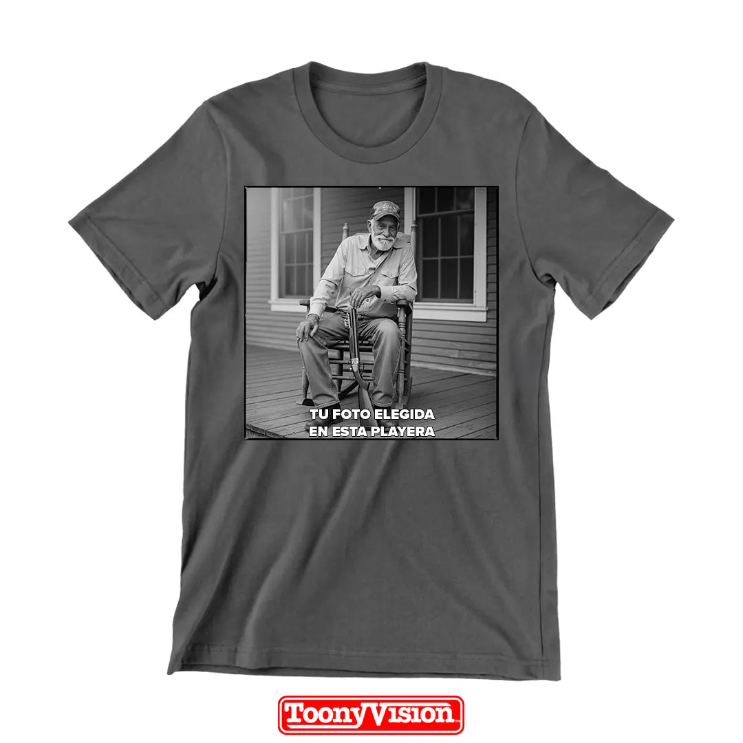 ToonyVision playera hombre con tu propio diseño impreso en heat transfer o DTF